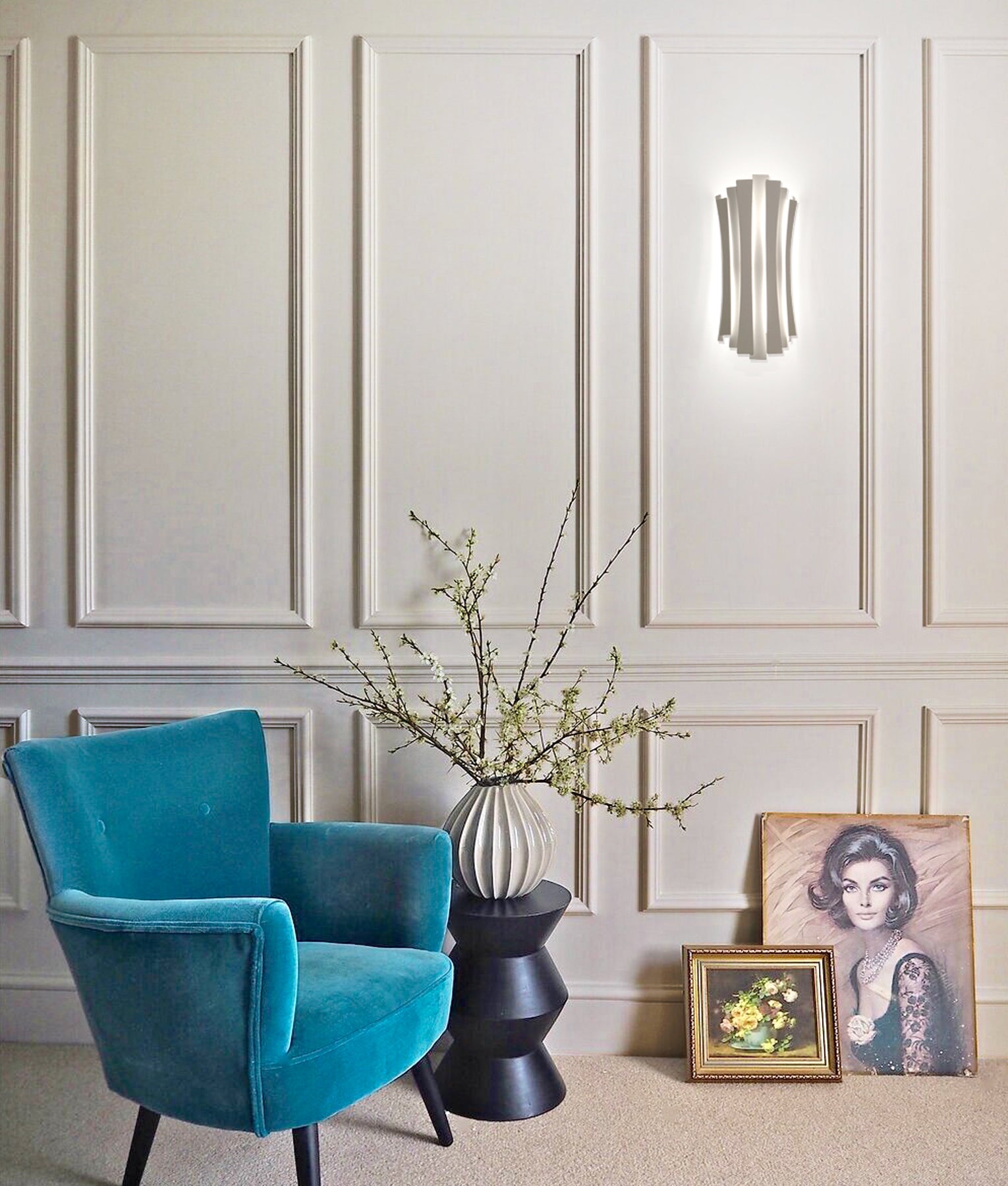 Interior LED Tri-CCT Curved Dimmable Wall Light