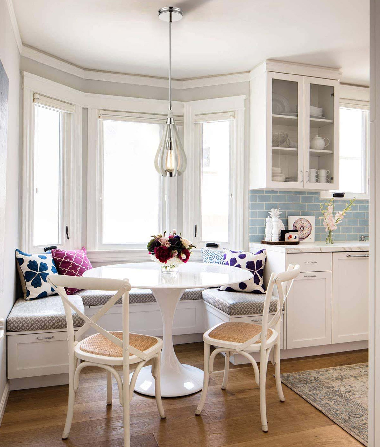 Modern Rustic Taupe / Winter Moss Wood Tear Drop Pendant Light (small)