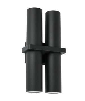 Exterior Black Up/Down Double Pillar Spot Light IP65