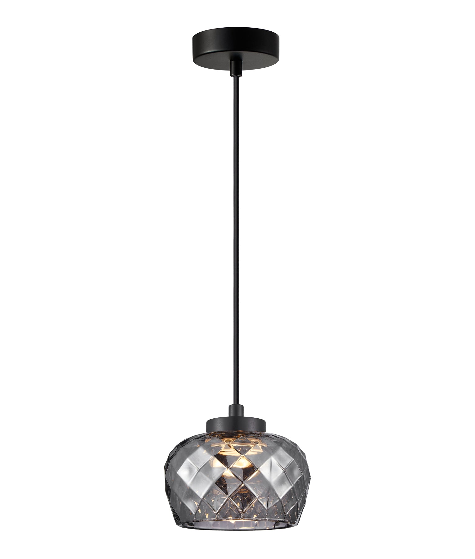Interior LED Tri-CCT Glass with Segments Ellipse Pendant Lights