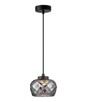 Interior LED Tri-CCT Glass with Segments Ellipse Pendant Lights