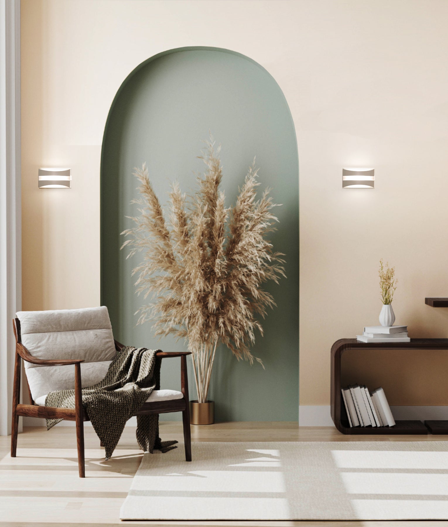 Interior LED Tri-CCT Rectangular Up/Down Dimmable Wall Light