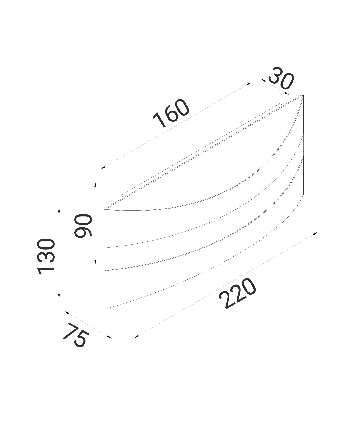 Interior LED Tri-CCT Rectangular Up/Down Dimmable Wall Light