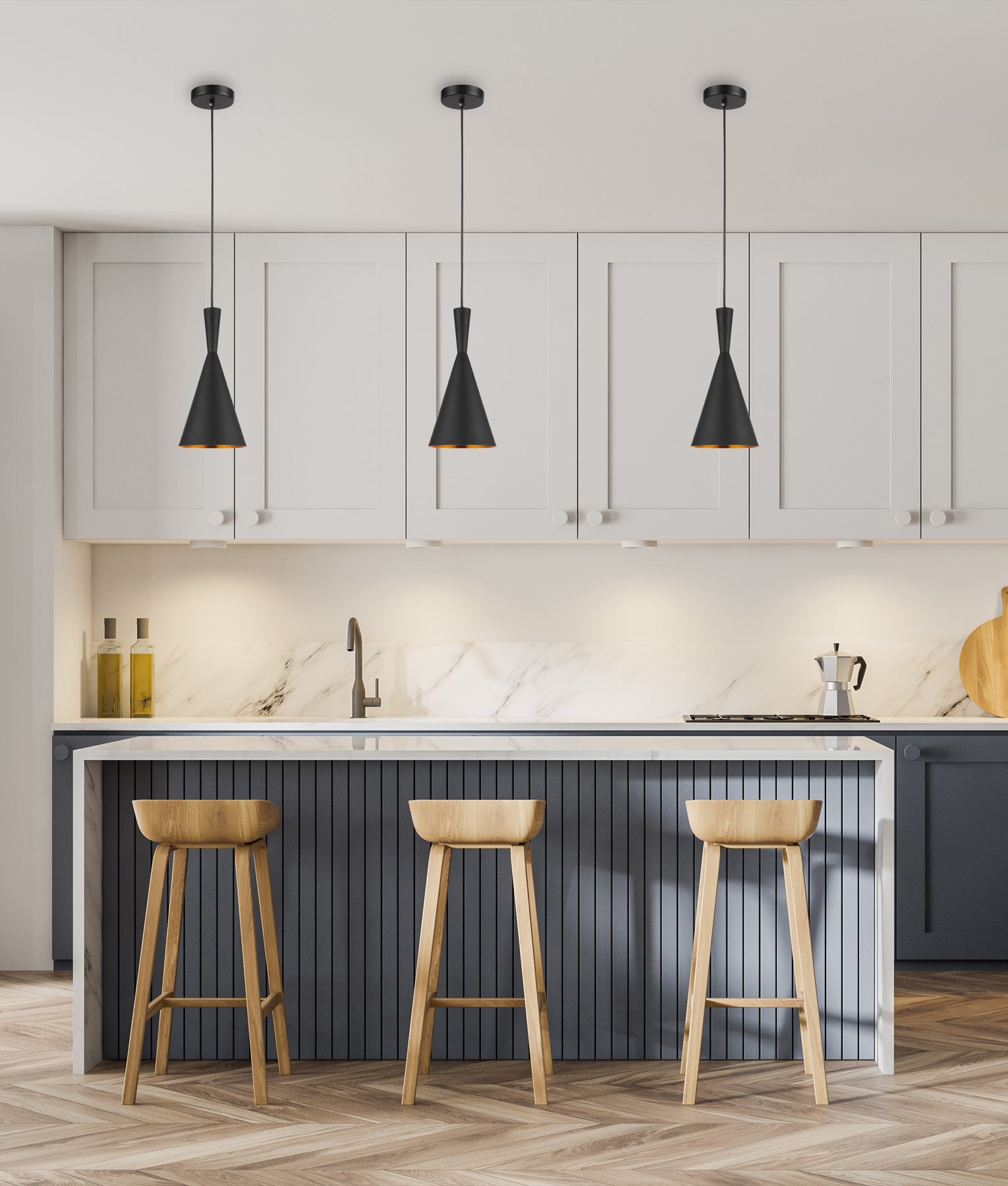 Modern Cone Shape Pendant Light