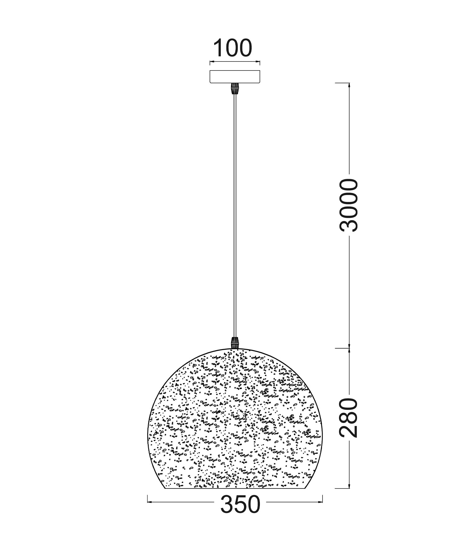 Modern Bohemian Rustic Embossed Dome Shape Pendant Light