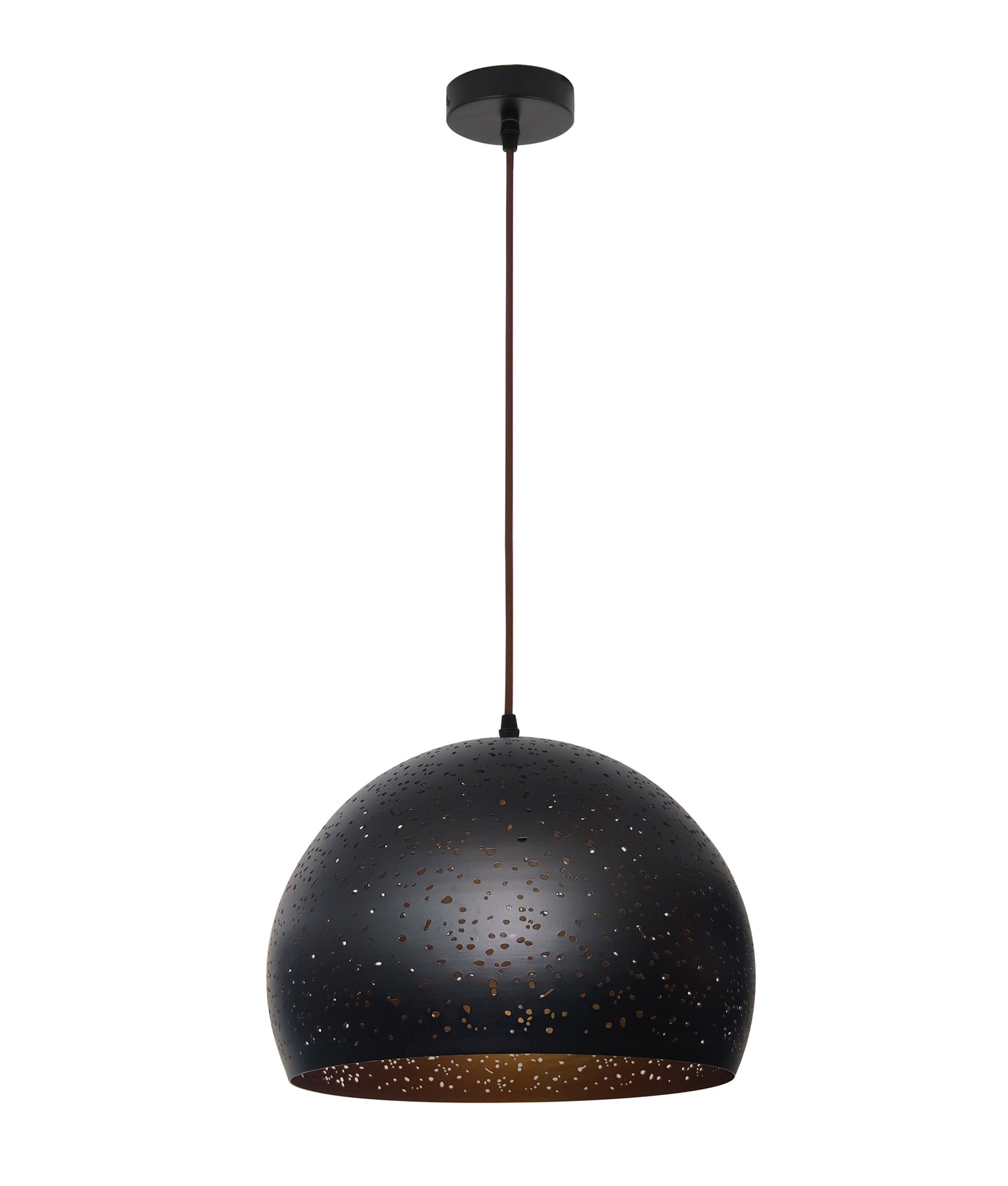 Modern Bohemian Rustic Embossed Dome Shape Pendant Light