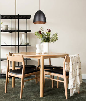 Modern Bohemian Rustic Ellipse Shape Pendant Light