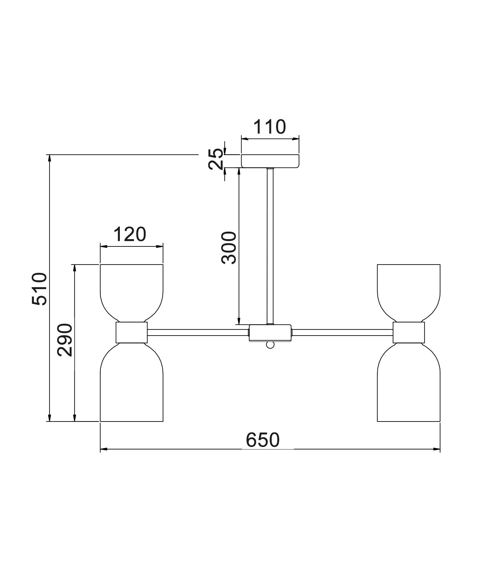 Modern Ellipse Smokey Black Mirror Finish / Opal Glass Pendant Lights