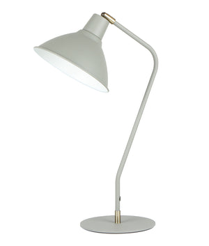 Modern Cone Shade with Antique Brass Highlight Table Lamps