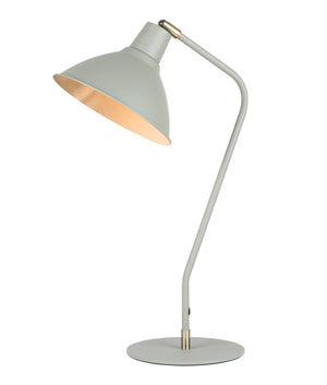 Modern Cone Shade with Antique Brass Highlight Table Lamps