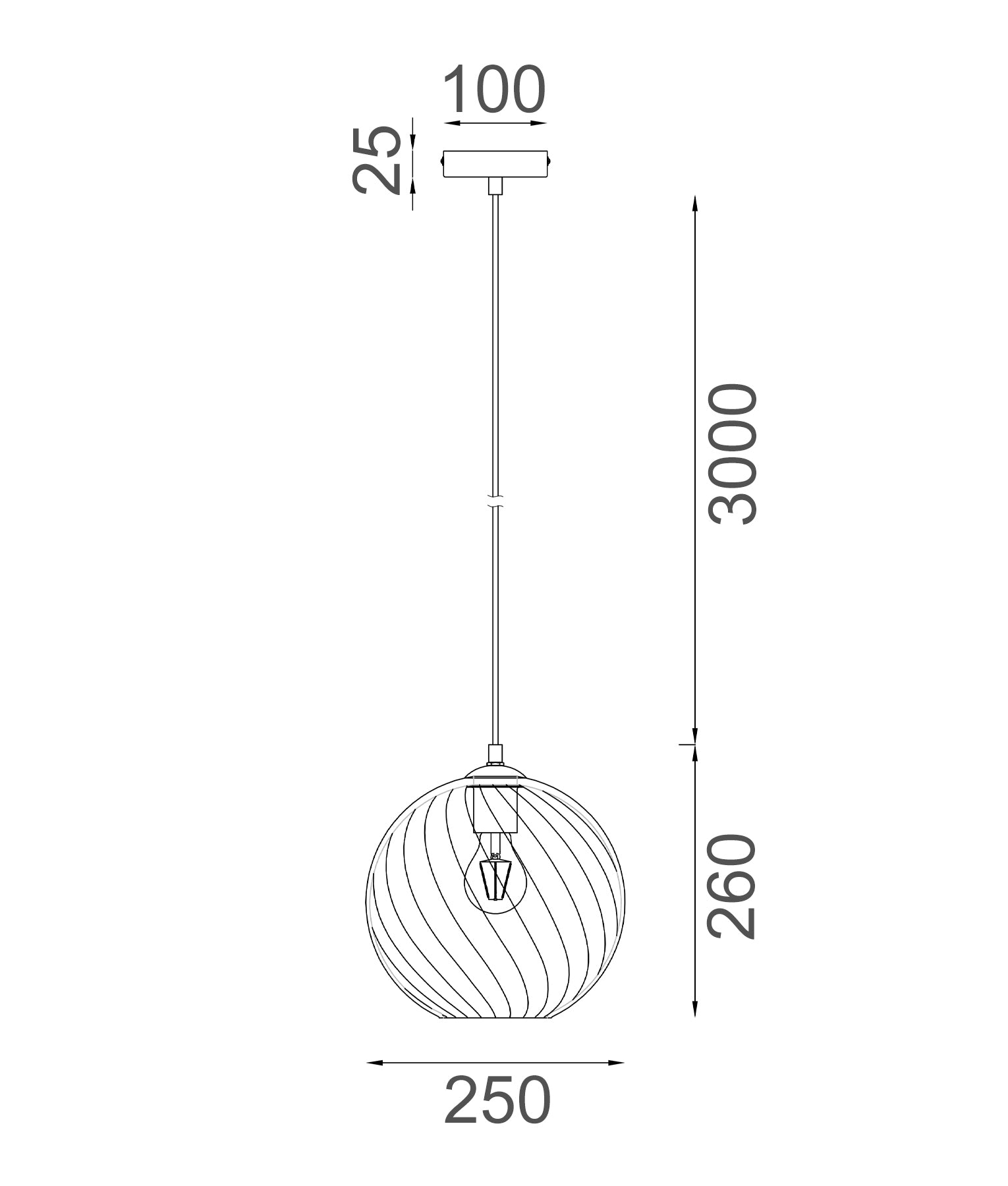 Interior Wine Glass Shade Wavy Finish Round Glass Pendant Lights