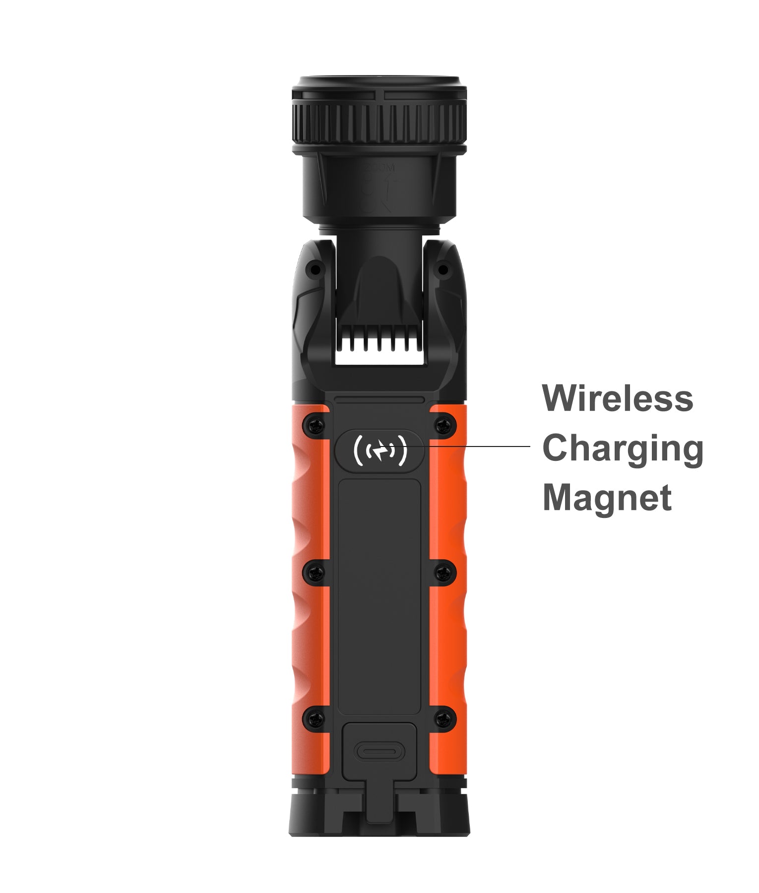 Adjustable LED Rechargeable Max 900LM Flood & Spot Beam Torch IP54 IK08