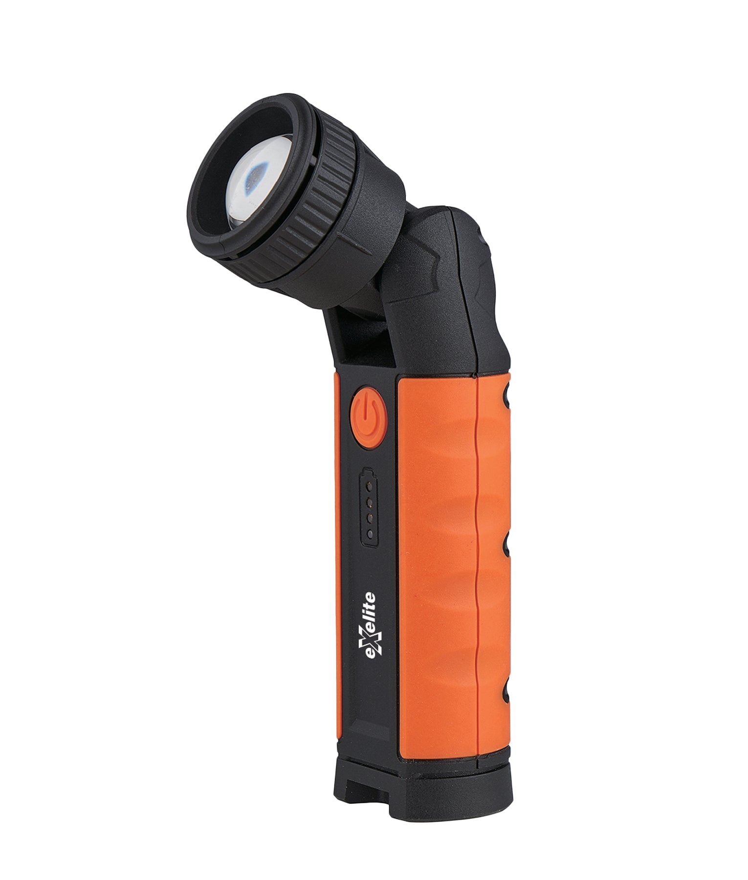Adjustable LED Rechargeable Max 900LM Flood & Spot Beam Torch IP54 IK08