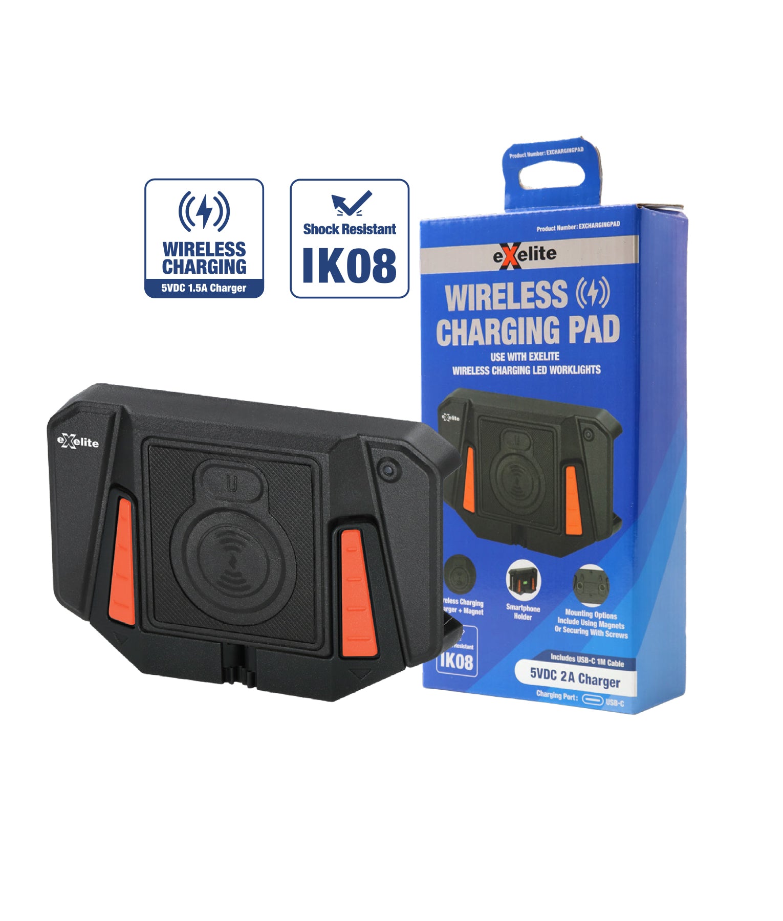 Mini Flood Lamp: LED Worklight & Spotlight with Magnetic Base IP65 IK08