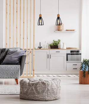 Modern Scandinavian Wood Convex Cone Pendant Lights
