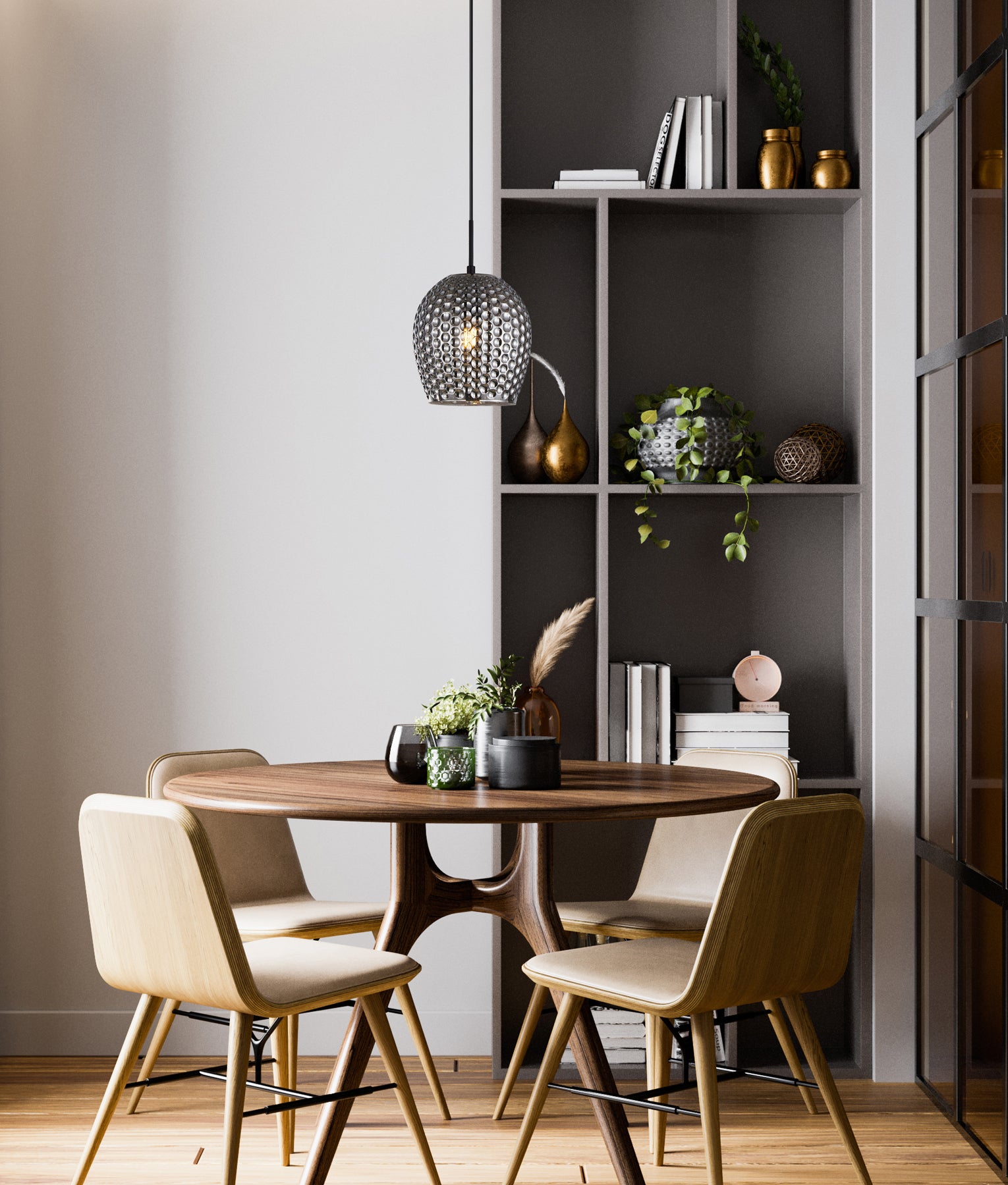 Modern Wine Glass Shape Dimpled Pendant Lights