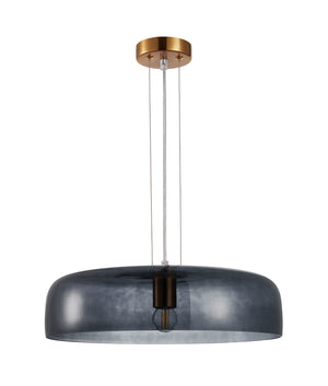 Designed Modern Interior Dome Glass with Brass Highlight Pendant Lights