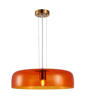 Designed Modern Interior Dome Glass with Brass Highlight Pendant Lights