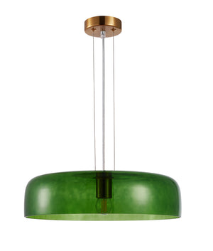 Designed Modern Interior Dome Glass with Brass Highlight Pendant Lights