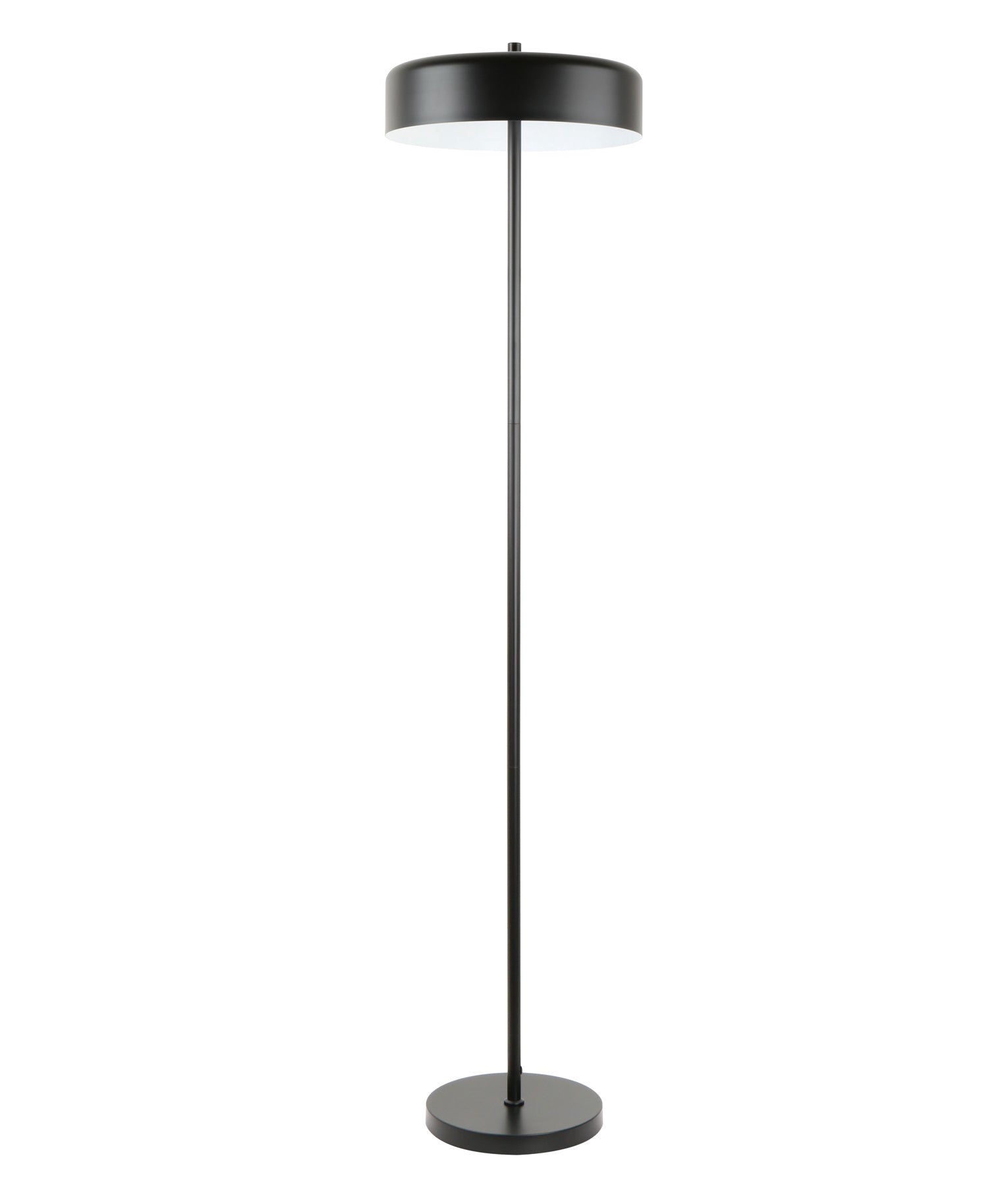 Minimalist Scandinavian Interior Drum Iron Shade Floor Lamps