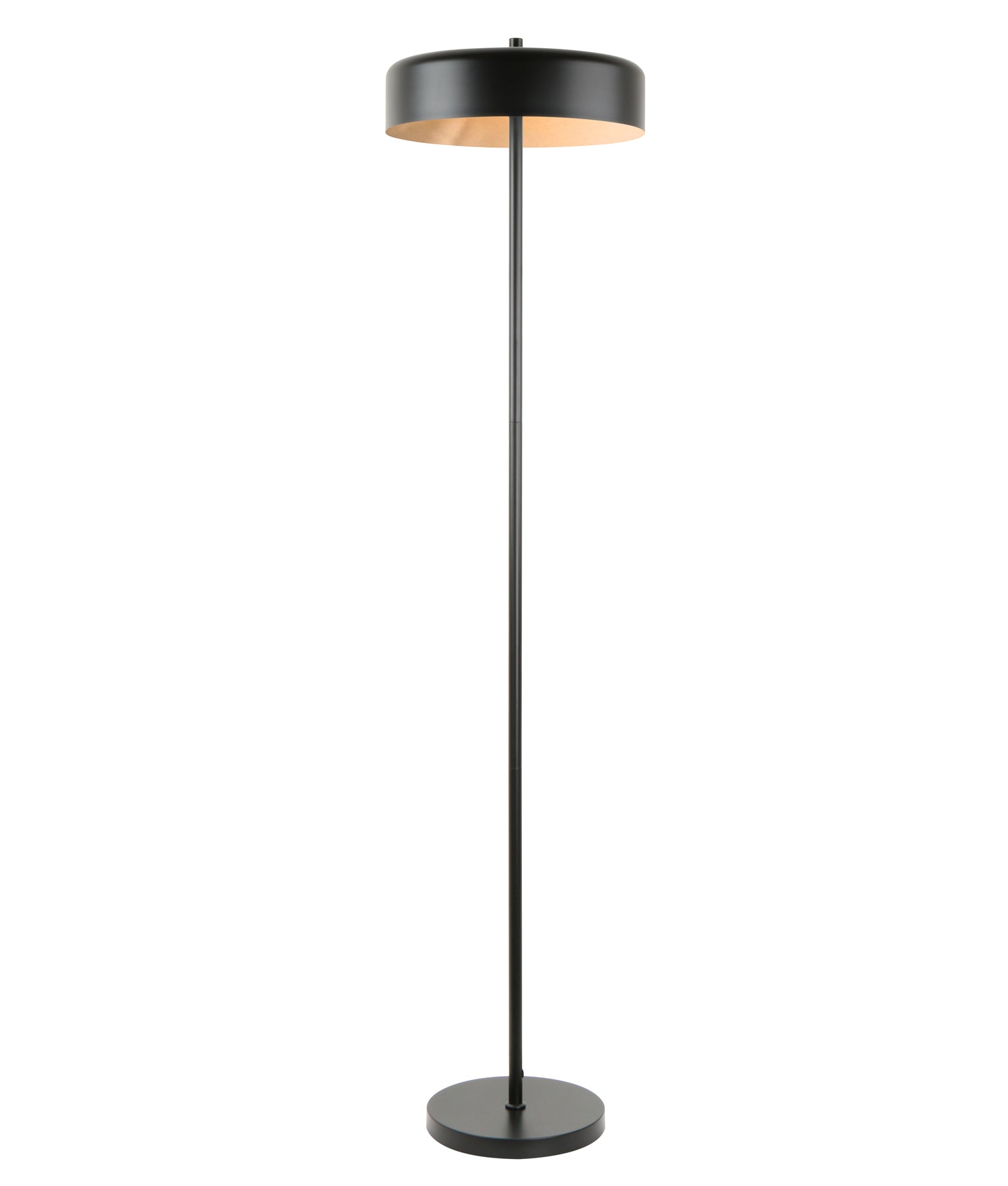 Minimalist Scandinavian Interior Drum Iron Shade Floor Lamps