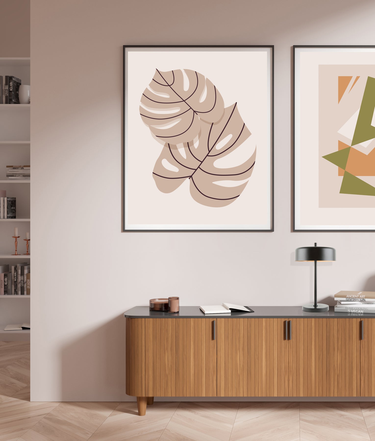 Minimalist Scandinavian Interior Drum Iron Shade Table Lamps