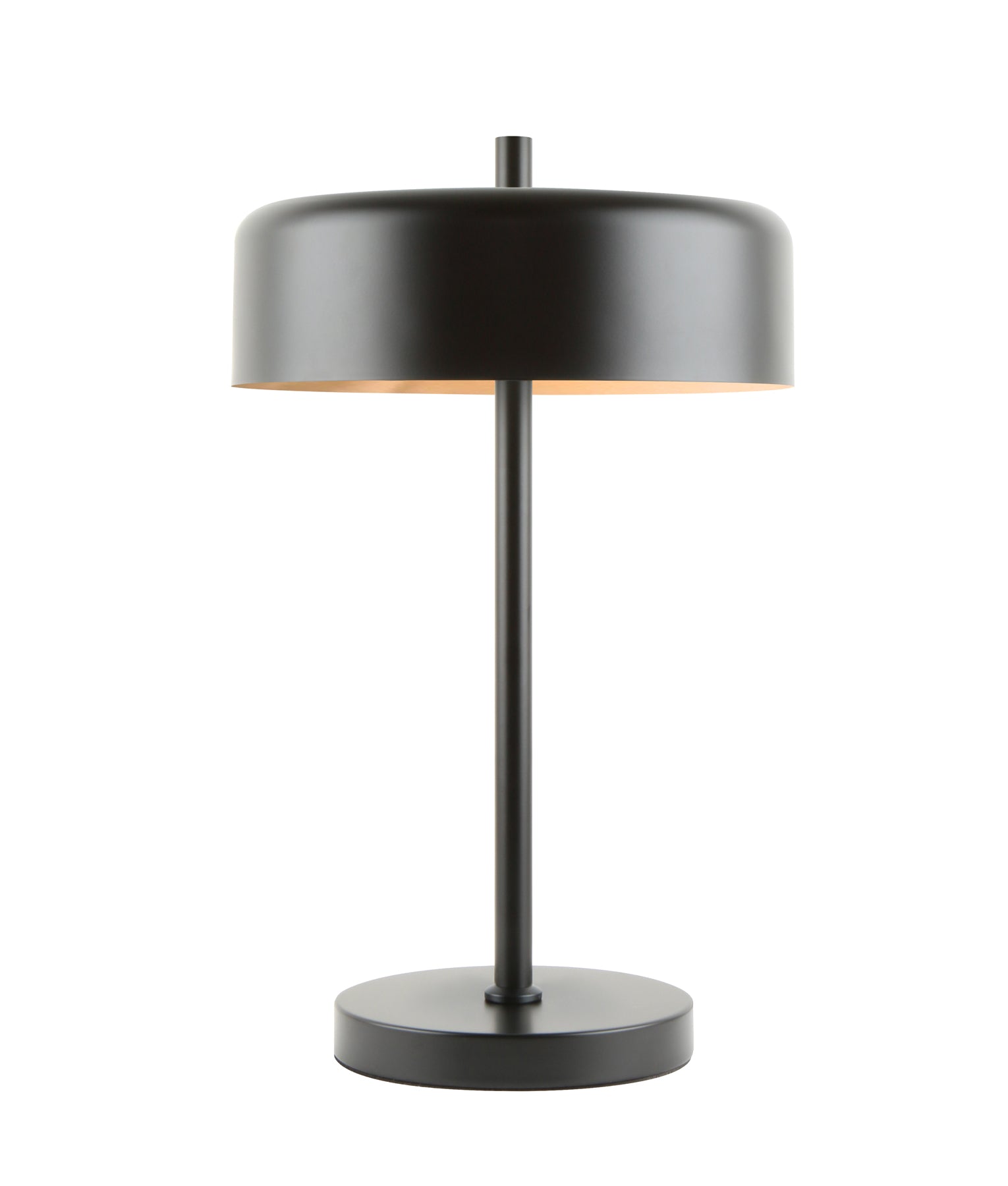 Minimalist Scandinavian Interior Drum Iron Shade Table Lamps