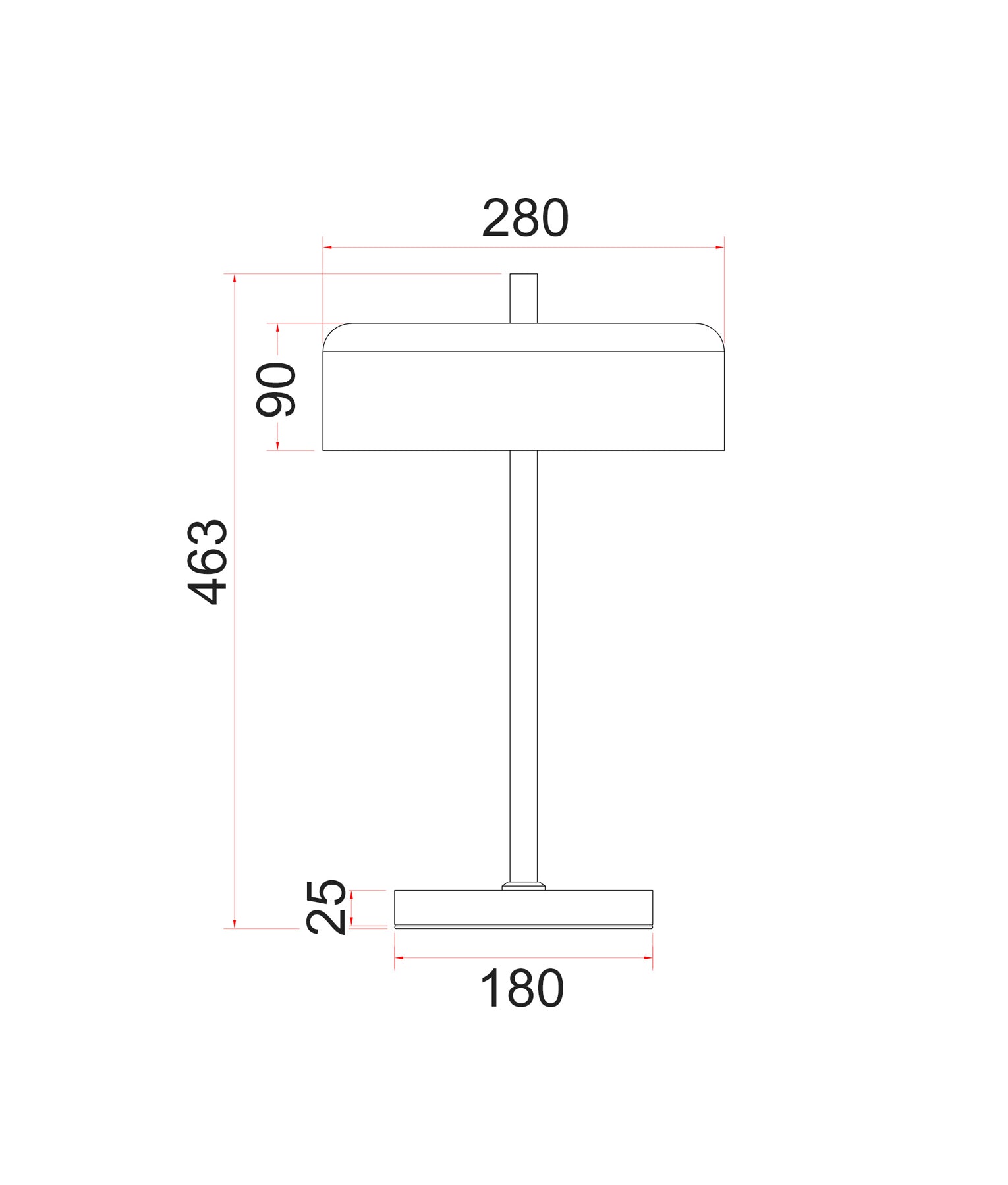 Minimalist Scandinavian Interior Drum Iron Shade Table Lamps