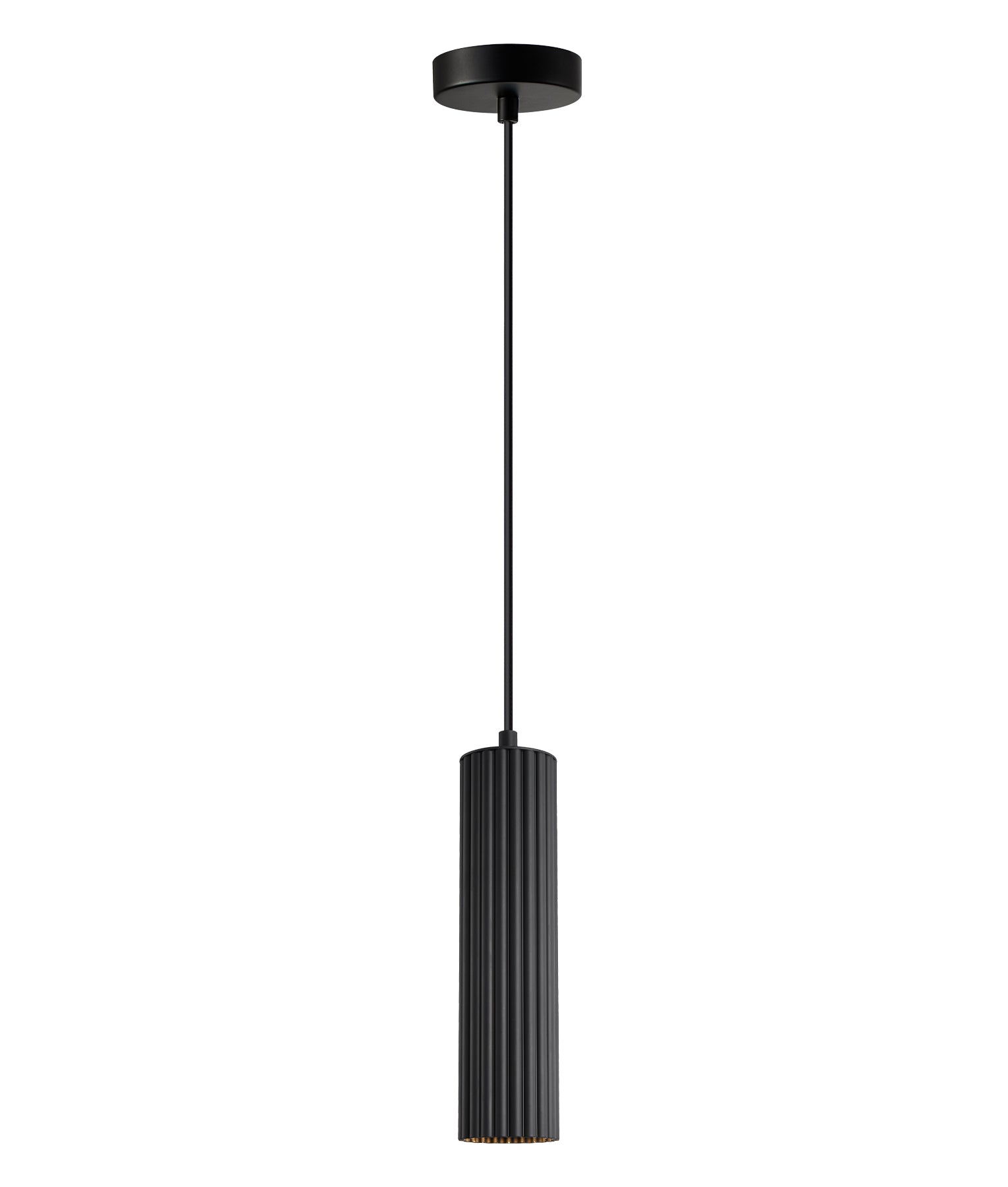 Interior GU10 Ribbed Cylinder Pendant Lights