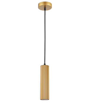 Interior GU10 Ribbed Cylinder Pendant Lights