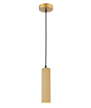 Interior GU10 Ribbed Cylinder Pendant Lights