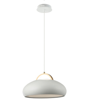 Interior LED Tri-CCT Dome with Brass Highlight Pendant Lights