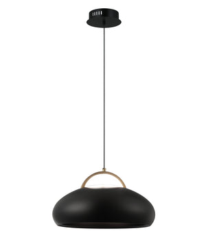 Interior LED Tri-CCT Dome with Brass Highlight Pendant Lights