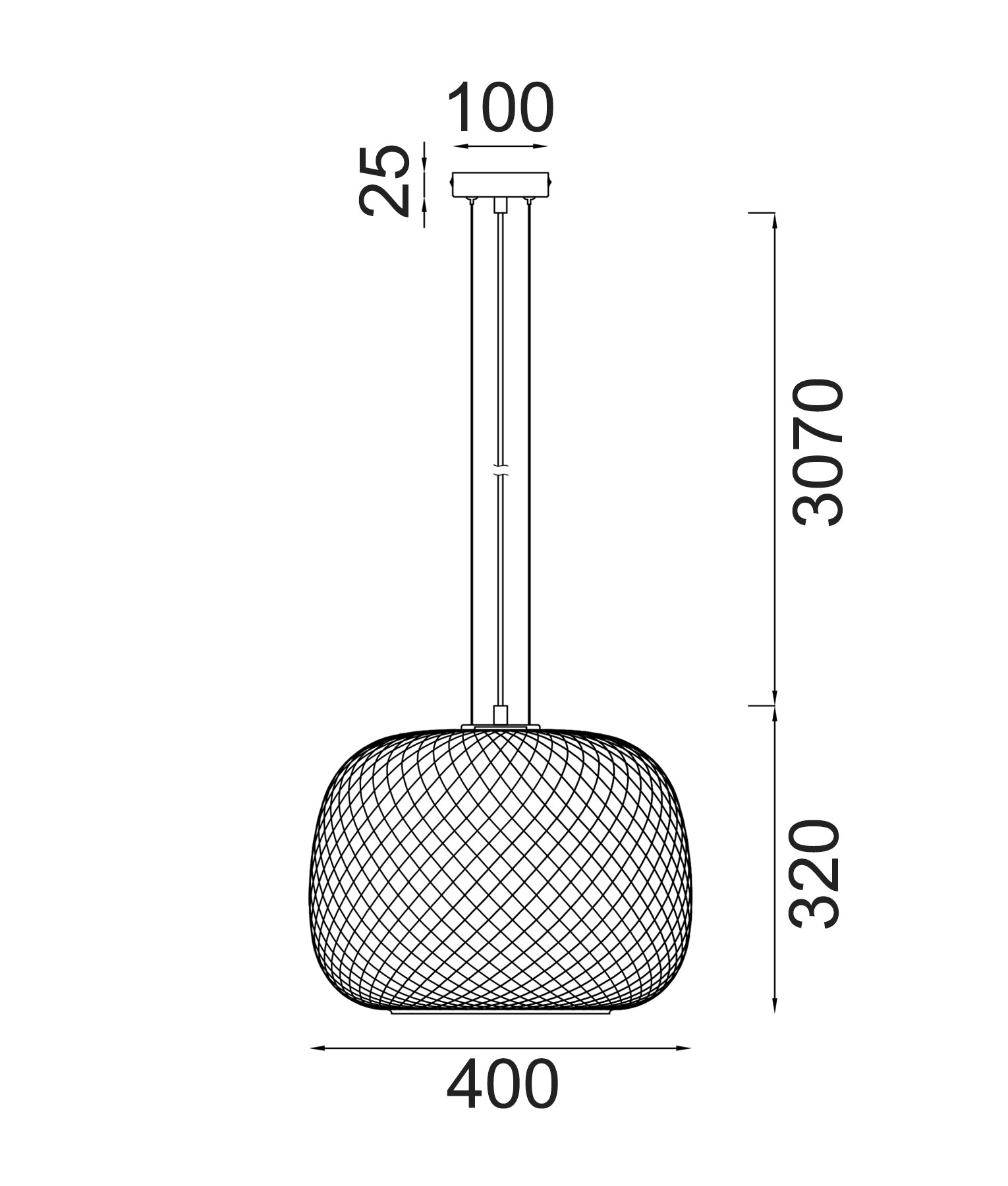 Designed Modern Interior Dome Glass with Segments Pendant Lights