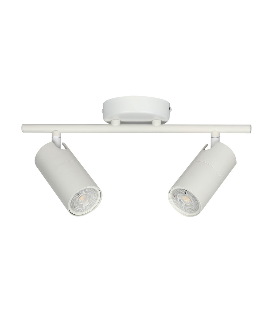 Interior 2xGU10 Double Adjustable Head Round Base Ceiling Spot Lights