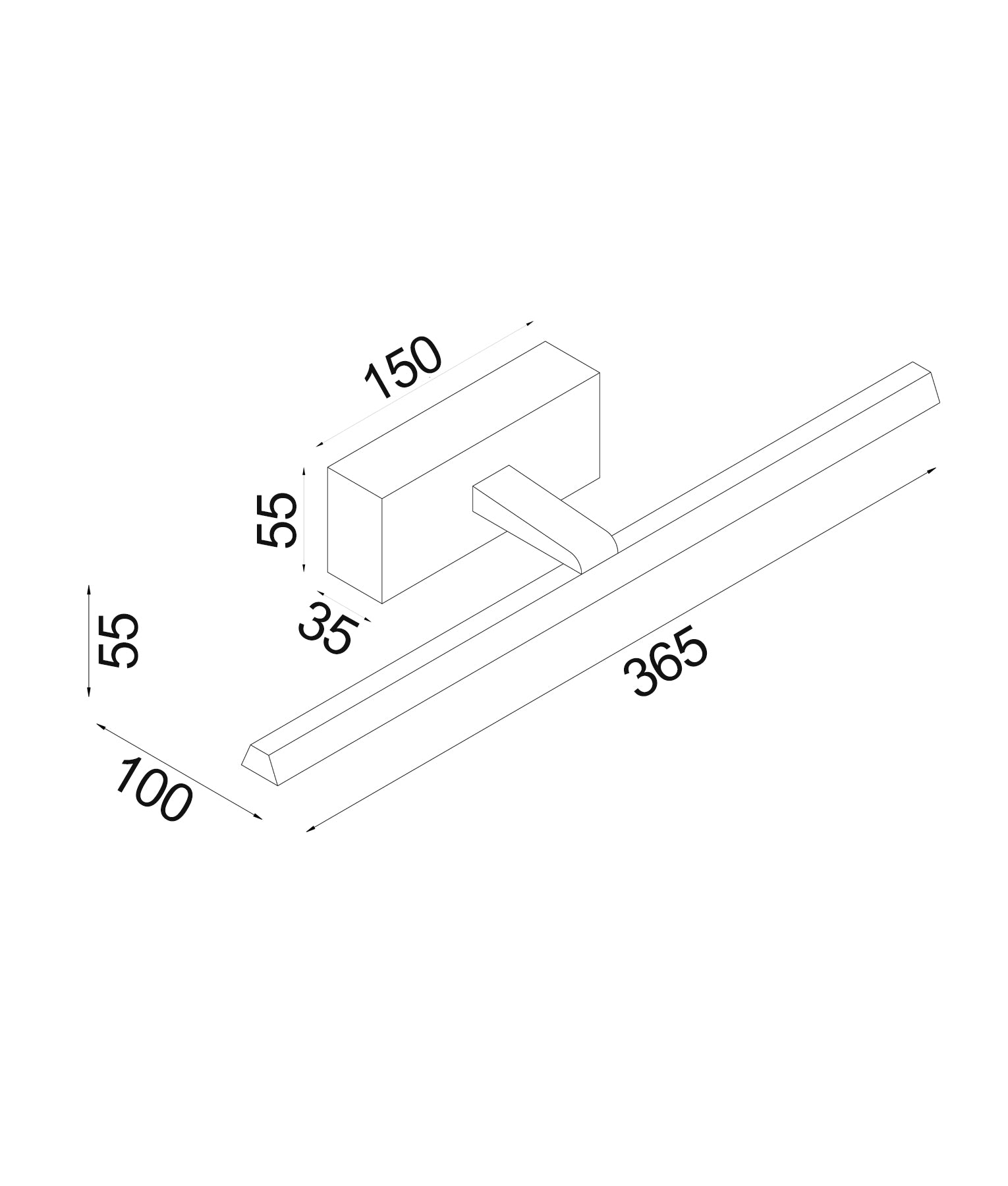 LED Interior Linear Tri-CCT Vanity Picture Wall Lights (White) IP44