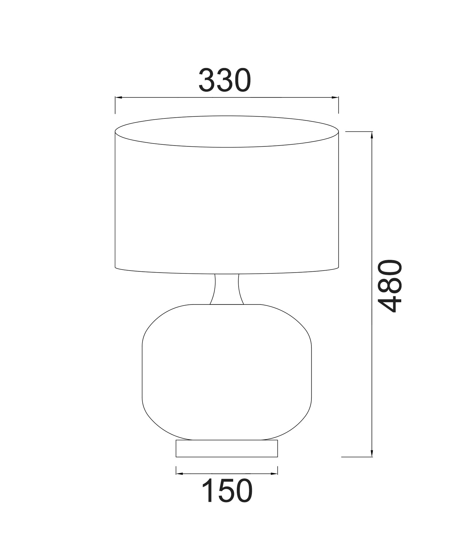 Modern Black Drum Shade Ceramic Base with Antique Brass Highlight Table Lamp