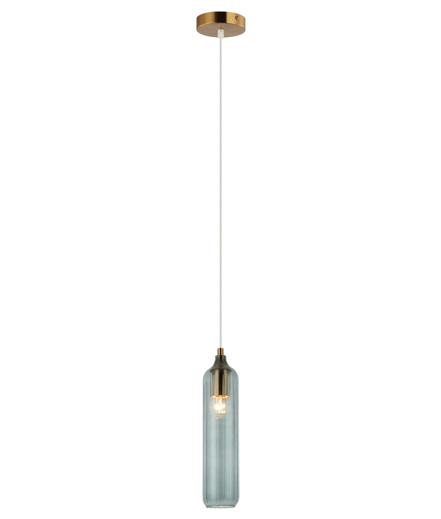 Modern Interior Glass Cylinder Pendant Lights