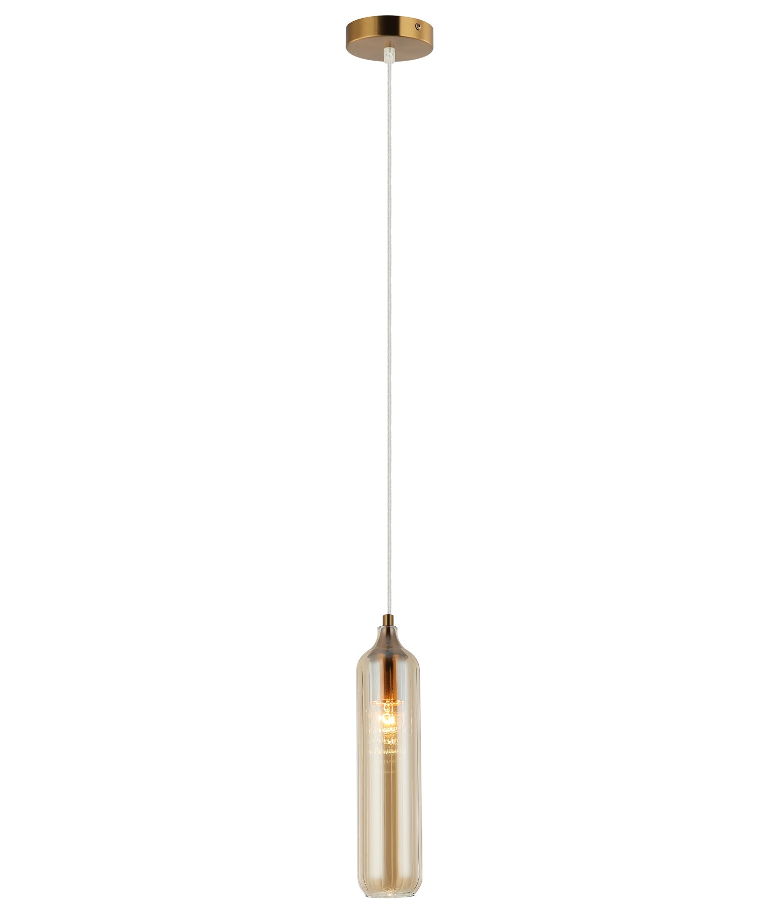 Modern Interior Glass Cylinder Pendant Lights