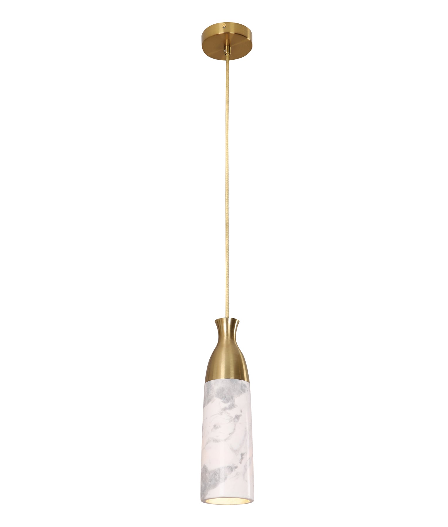Modern Interior Marble Cylinder Pendant Lights