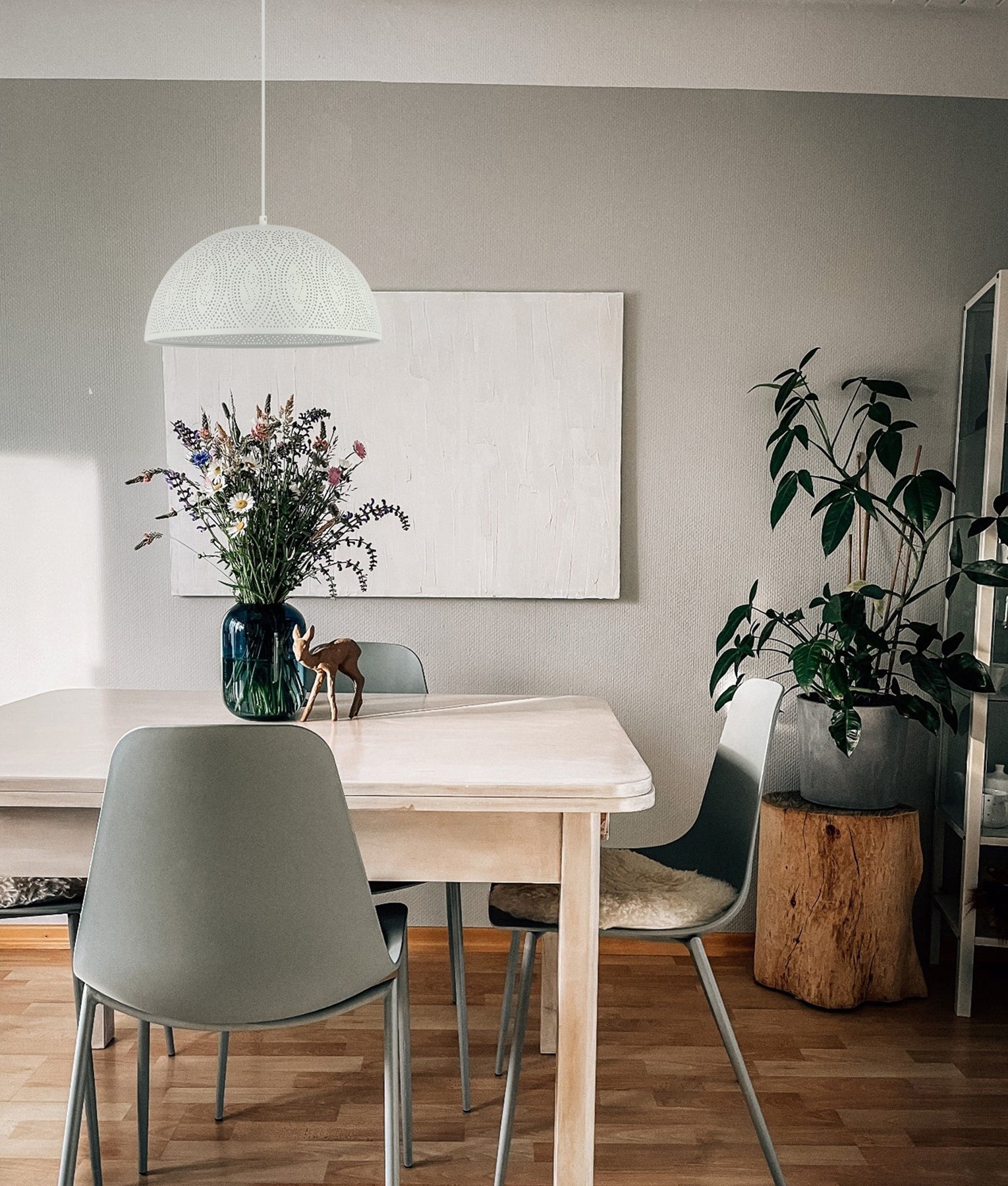 Bohemian Black Shade with Gold Interior / White Dome Shape Pendant Lights