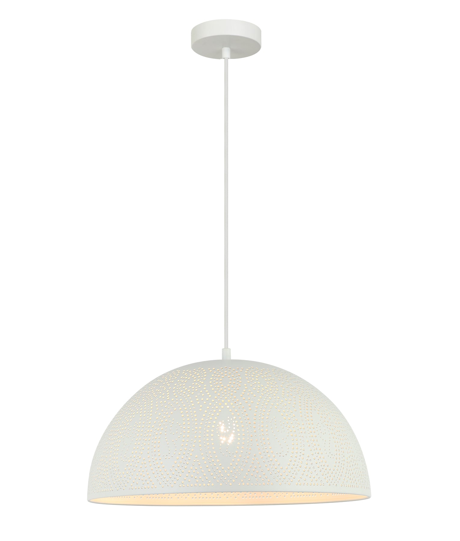 Bohemian Black Shade with Gold Interior / White Dome Shape Pendant Lights