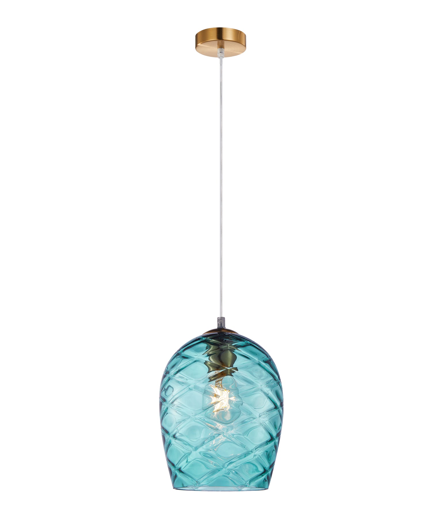 Interior Wine Glass Shade Segmented Glass  Pendant Lights