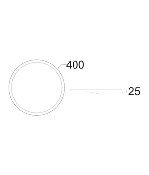 LED Ultra Slim Tri-CCT Dimmable Oyster Lights IP54 IK03