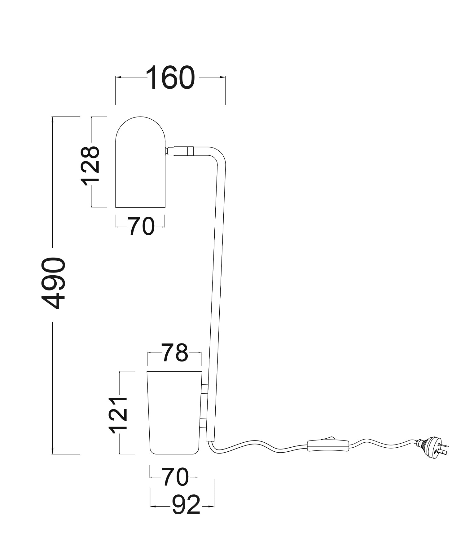 Scandinavian Retro Table Lamps With Pen Container