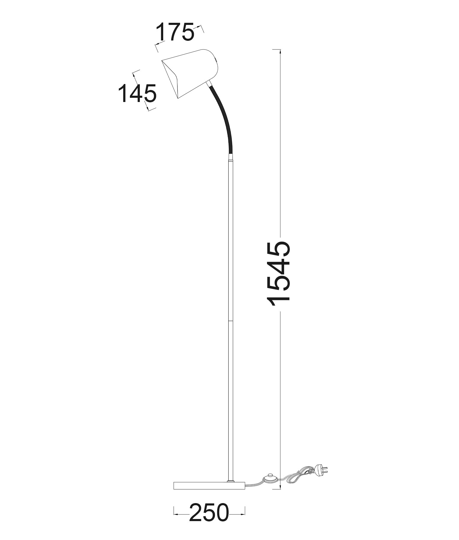 Scandinavian Retro Modern Iron Slim Floor Lamps (7 Colours available)