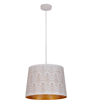 Interior Slanted with Fleur Pattern Laser Cut Pendant Lights