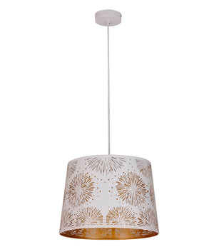 Interior Slanted with Starburst Pattern Laser Cut Pendant Lights