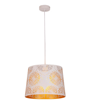 Interior Slanted with Starburst Pattern Laser Cut Pendant Lights