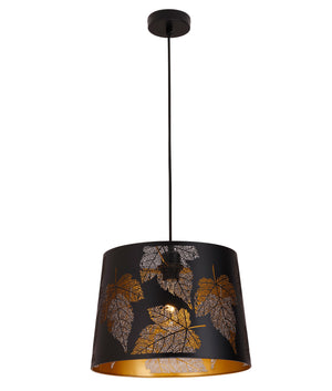 Interior Slanted with Maple Leaf Pattern Laser Cut Pendant Lights